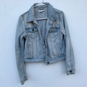 Crop top jean jacket